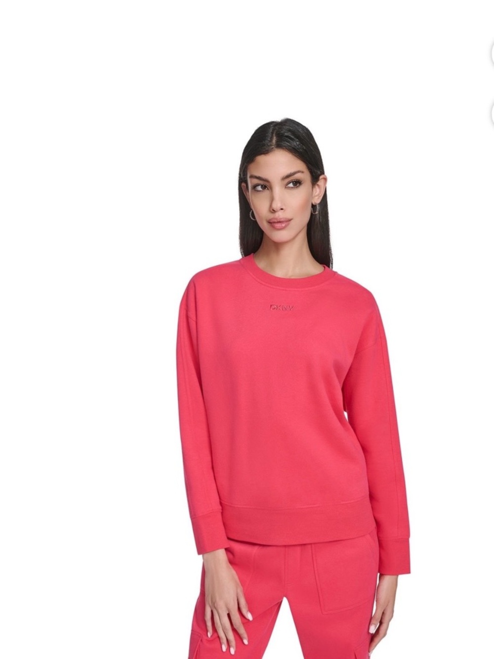 Dkny Pink Crewneck Sweatshirt